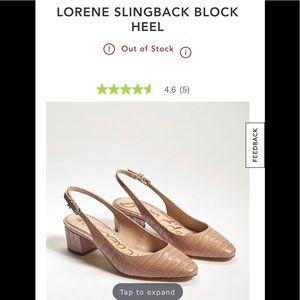 Sam edelman lorene slingback block heel sandal